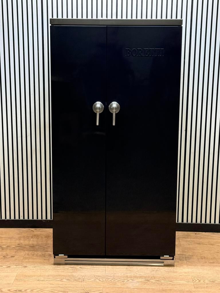 Luxe Boretti Amerikaanse Koelkast zwart hoogglans 91 cm