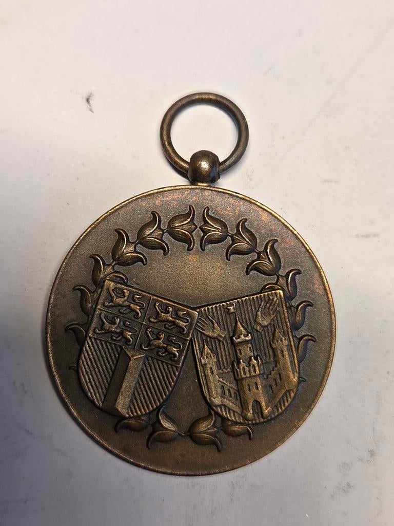 Medaille Scholierenontmoeting Rotterdam Antwerpen 1960, Postzegels en Munten, Penningen en Medailles, Ophalen of Verzenden, Brons