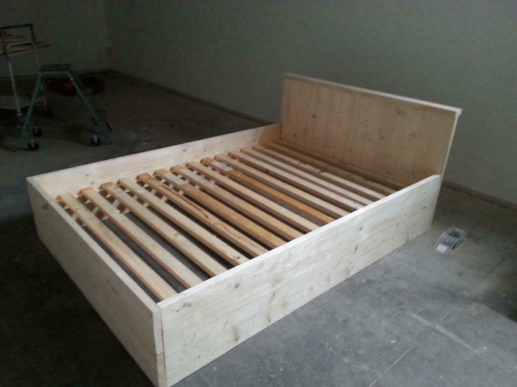 Nieuw Bed steigerhout, Ophalen, Steigerhout, 200 cm, 160 cm