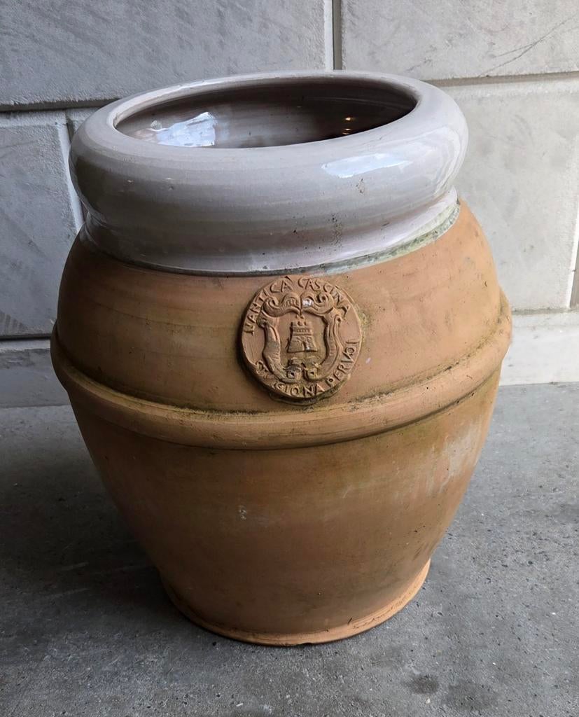Decoratieve  bloempot, Ophalen, Rond, Aardewerk, Minder dan 40 cm