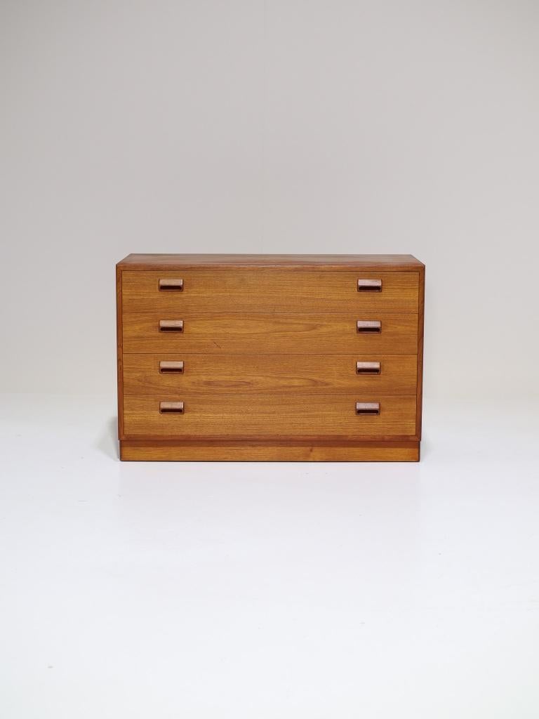 Ladekast Børge Mogensen Søborg teak 1950s Deens, Huis en Inrichting, Ophalen, 100 tot 150 cm, -, -