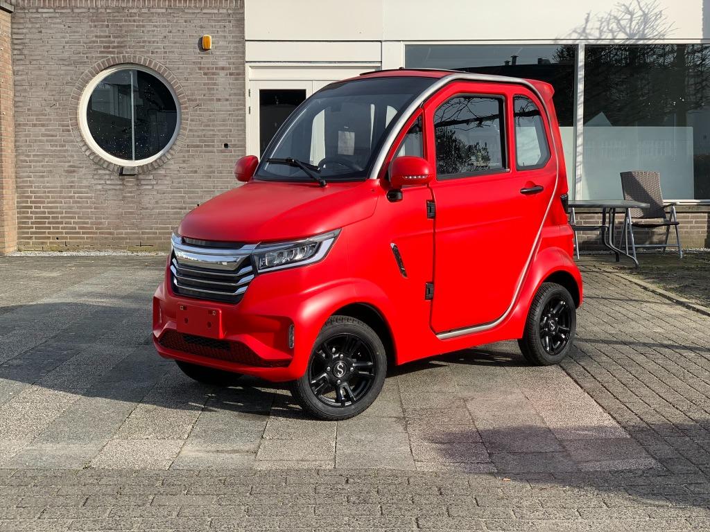 Citycar Rx rood elektrische 45km Brommobiel 100ah Lithium, Ophalen, Nieuw, Canta, 16 km/u of meer