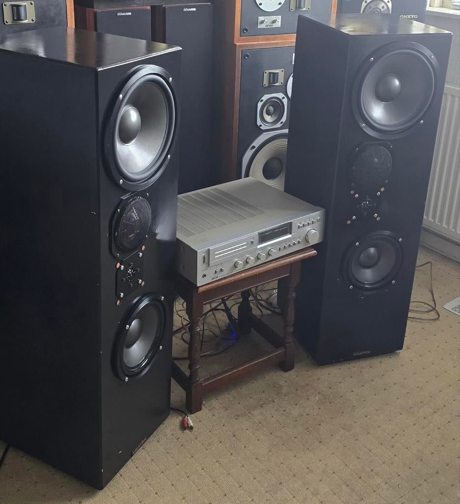 visaton - Topkwaliteit!, Gebruikt, 120 watt of meer, Front, Rear of Stereo speakers, Ophalen
