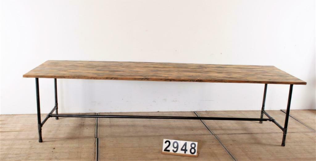 Industriële retro tafel/eettafel NIEUW! Maatwerk nr.2948, Info@antiekgroothandel.com, 100 tot 150 cm, Eikenhout, Ophalen of Verzenden