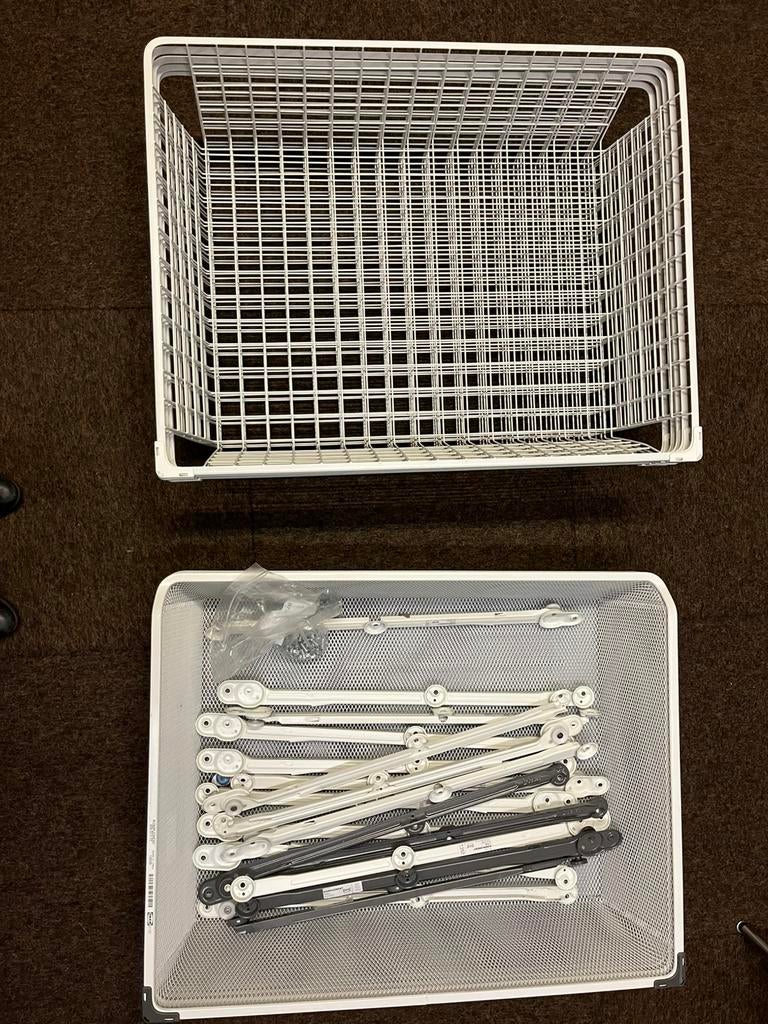 Komplement draadmanden IKEA 75 x 58 incl. rails, Huis en Inrichting, Kasten | Kledingkasten, Zo goed als nieuw, Minder dan 100 cm