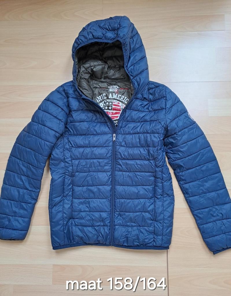 Blauwe jas maat 158/164 merk America Today, Ophalen of Verzenden, Zo goed als nieuw, Onbekend, Jongen