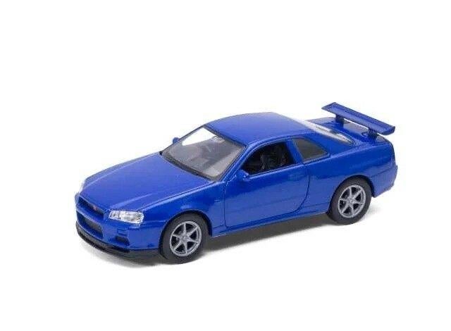 Nissan Skyline GT-R R34 Blauw, Hobby en Vrije tijd, Modelauto's | Overige schalen, Ophalen of Verzenden, Nieuw, Auto