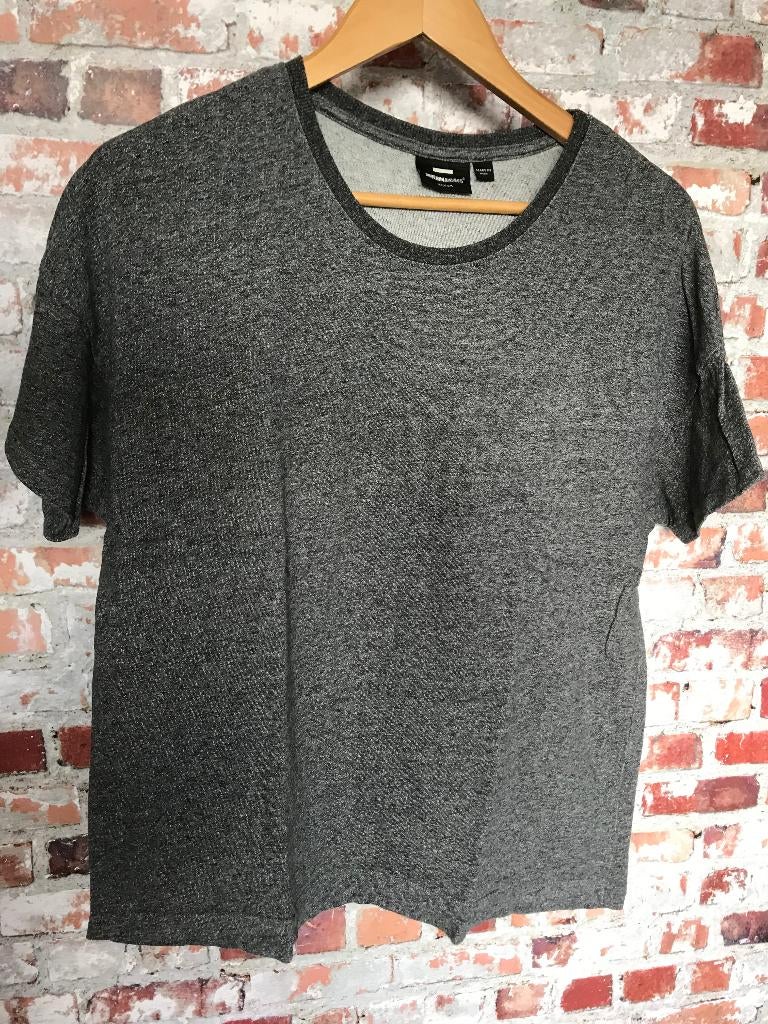 DR Denim jeansmakers grijs t-shirt medium 38, Maat 38/40 (M), Ophalen of Verzenden, Zo goed als nieuw, Korte mouw