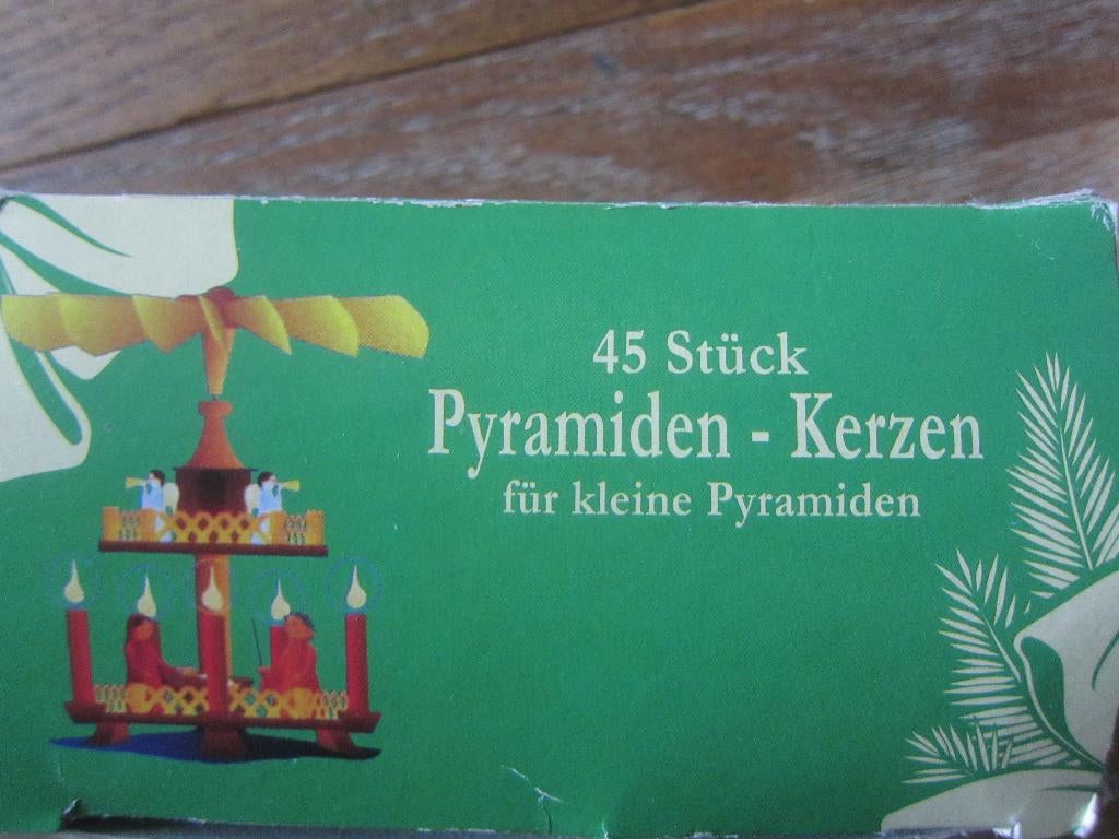 mini kleine Zweedse Kerst draaimolen piramide KAARSJES'., Huis en Inrichting, Woonaccessoires | Kandelaars en Kaarsen, Overige materialen