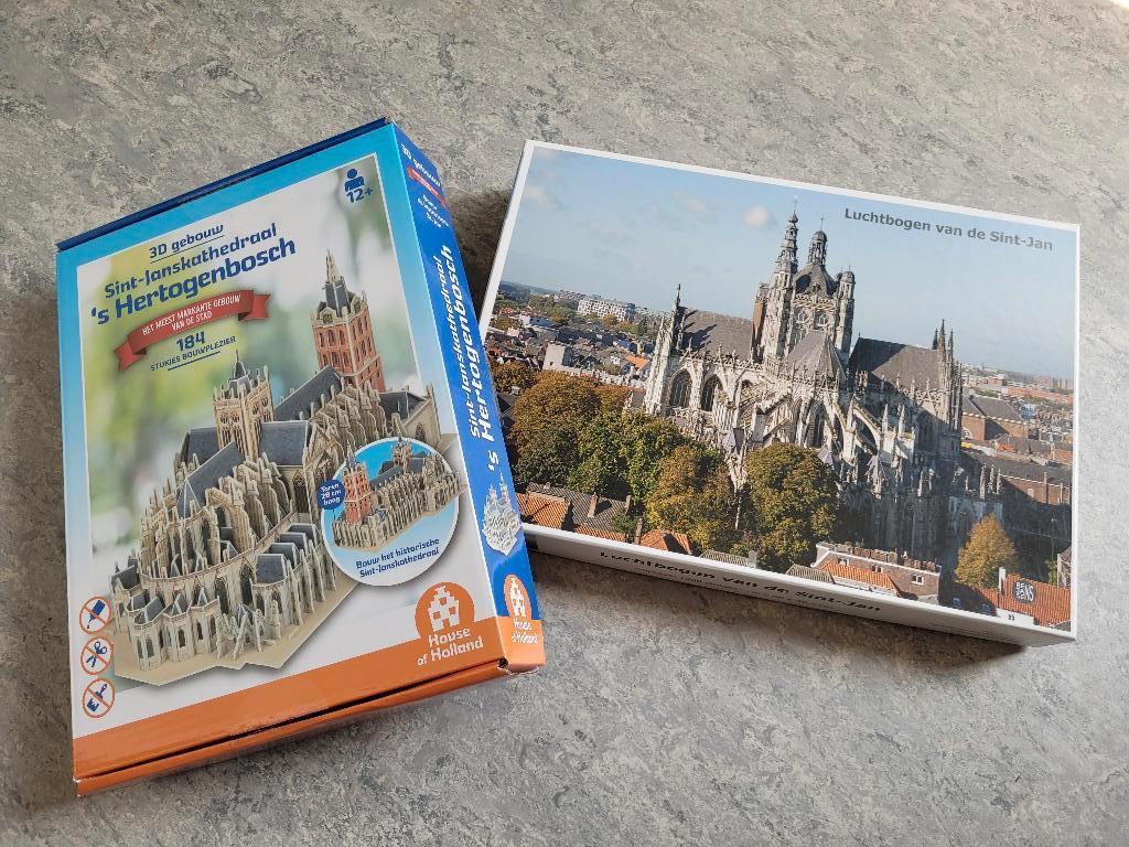 puzzels Sint-Janskathedraal Den Bosch, Ophalen, 500 t/m 1500 stukjes, Zo goed als nieuw, Legpuzzel