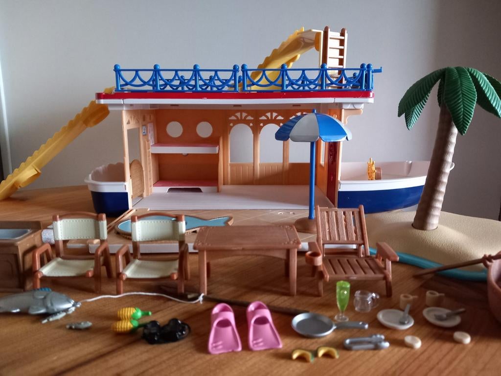Sylvanian families grote woonboot/zeecruiser/schip, Kinderen en Baby's, Speelgoed | Poppenhuizen, Ophalen of Verzenden, Gebruikt