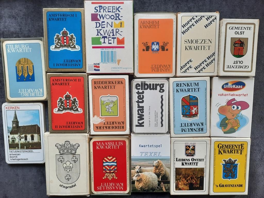 17 x Kwartet spellen, Ophalen of Verzenden, Gebruikt, Kwartet(ten)