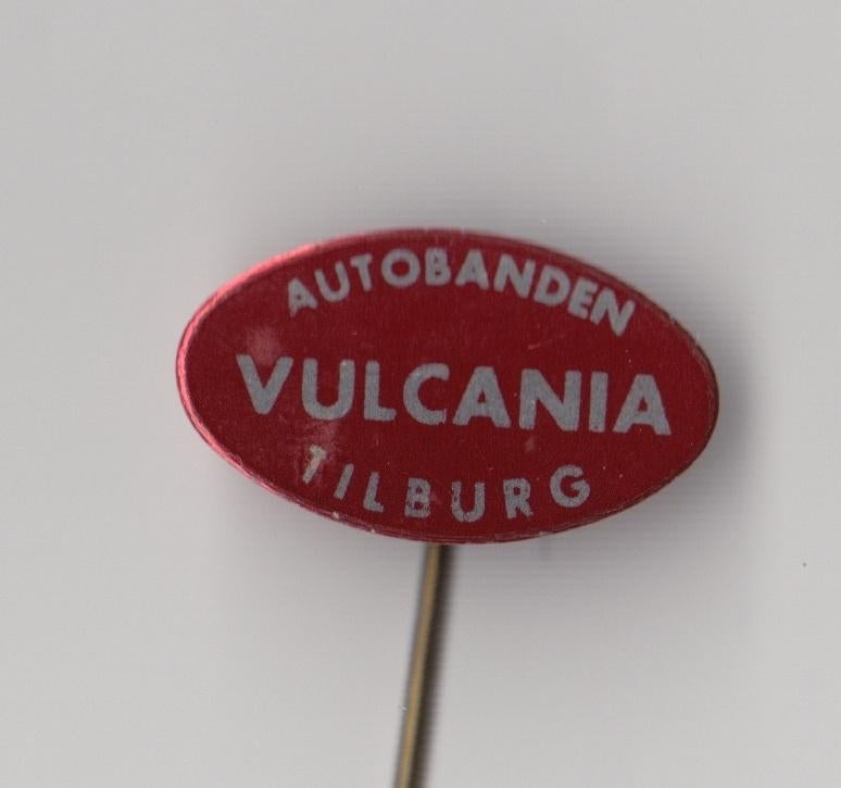 Tilburg Vulcania Auto Banden speldje, Gebruikt, Niet vindbaar, Niet vindbaar, Speldje of Pin
