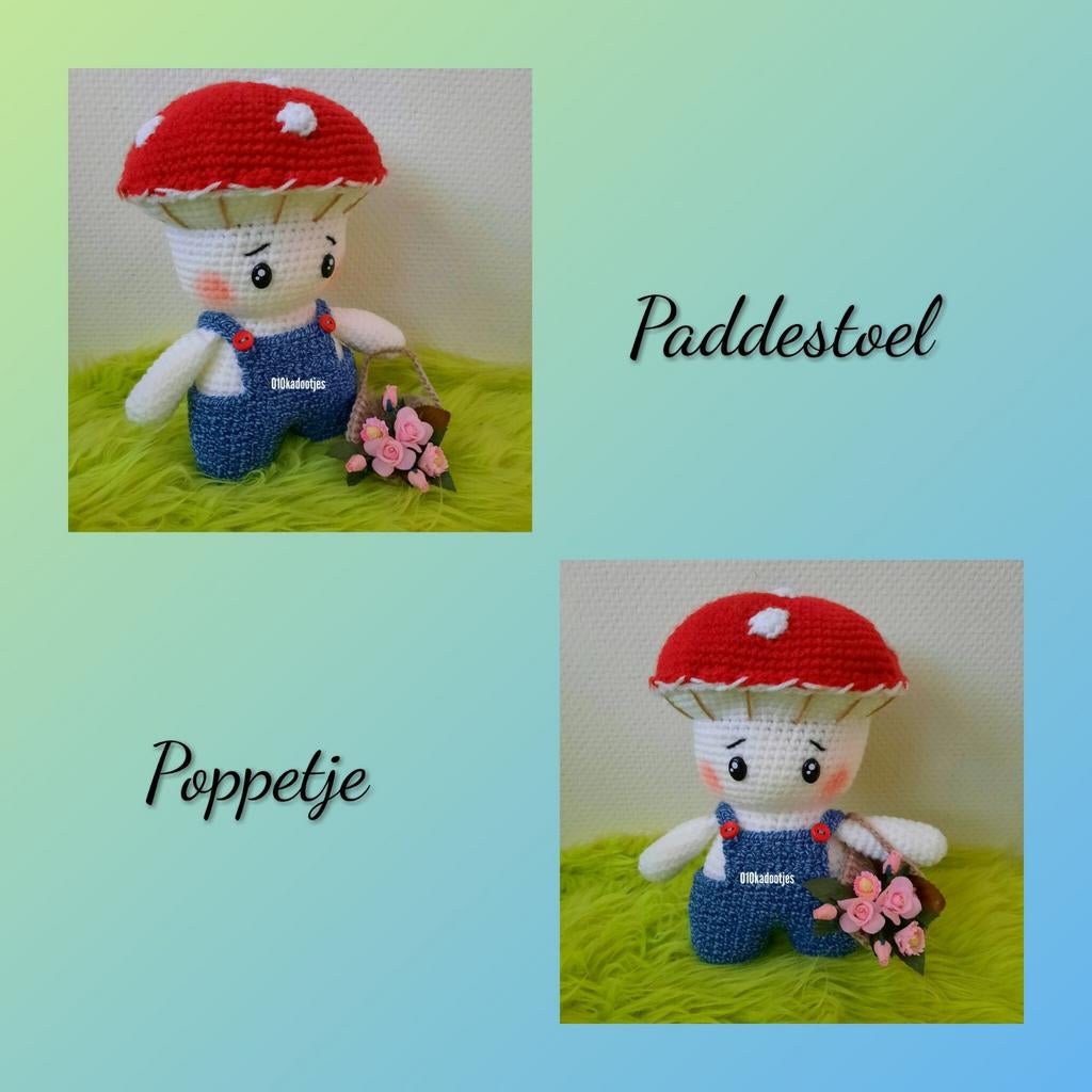Nieuwe zelfgehaakte knuffels. Lief gnoom, dwerg, paddestoel., Hobby en Vrije tijd, Breien en Haken, Ophalen of Verzenden