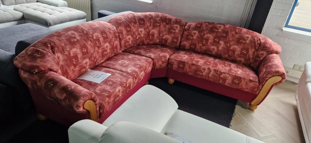 Nieuwe trendy hoekbank rood bankstel, Huis en Inrichting, Hoekbank, Nieuw, Ophalen of Verzenden, 200 tot 250 cm