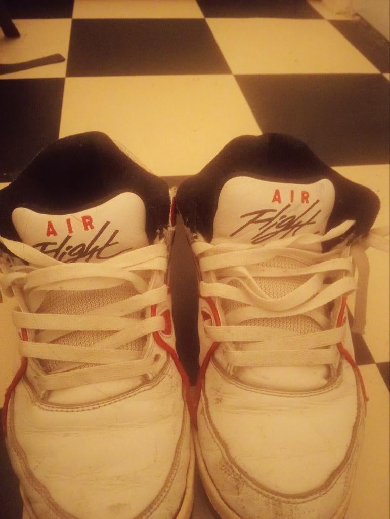 Nike Air Flight - Gedragen, Ophalen, Wit, Nike, Sneakers of Gympen