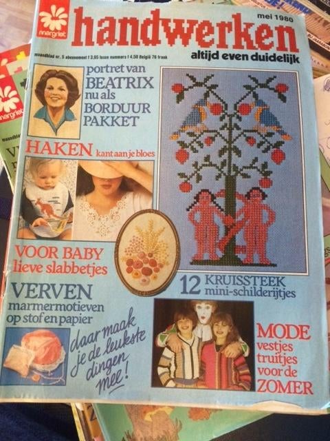 tijdschrift margriet handwerken (later steek) mei 1980, Ophalen of Verzenden, Gelezen, Damesbladen