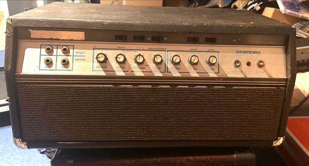Vintage Ampeg SVT Blueline Basversterker, Muziek en Instrumenten, Ophalen, Gebruikt, Basgitaar, 100 watt of meer
