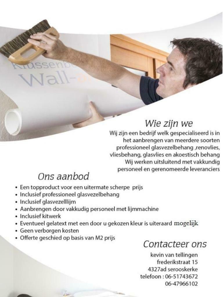 Opzoek naar vakkundige behanger? Zoek niet verder!, Diensten en Vakmensen, Schilders en Behangers, Garantie, Behangen