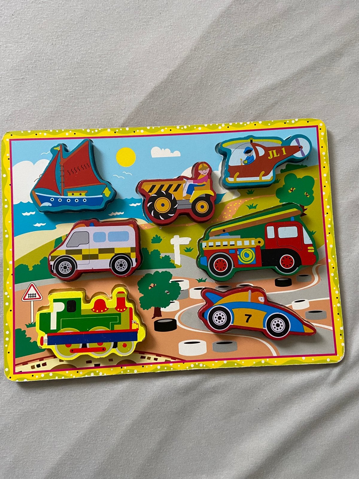 Houten puzzel, Ophalen of Verzenden, Zo goed als nieuw