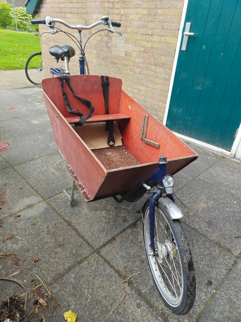 Bakfiets, Fietsen en Brommers, Fietsen | Bakfietsen, Gebruikt, 2 kinderen, Trommelrem, Ophalen