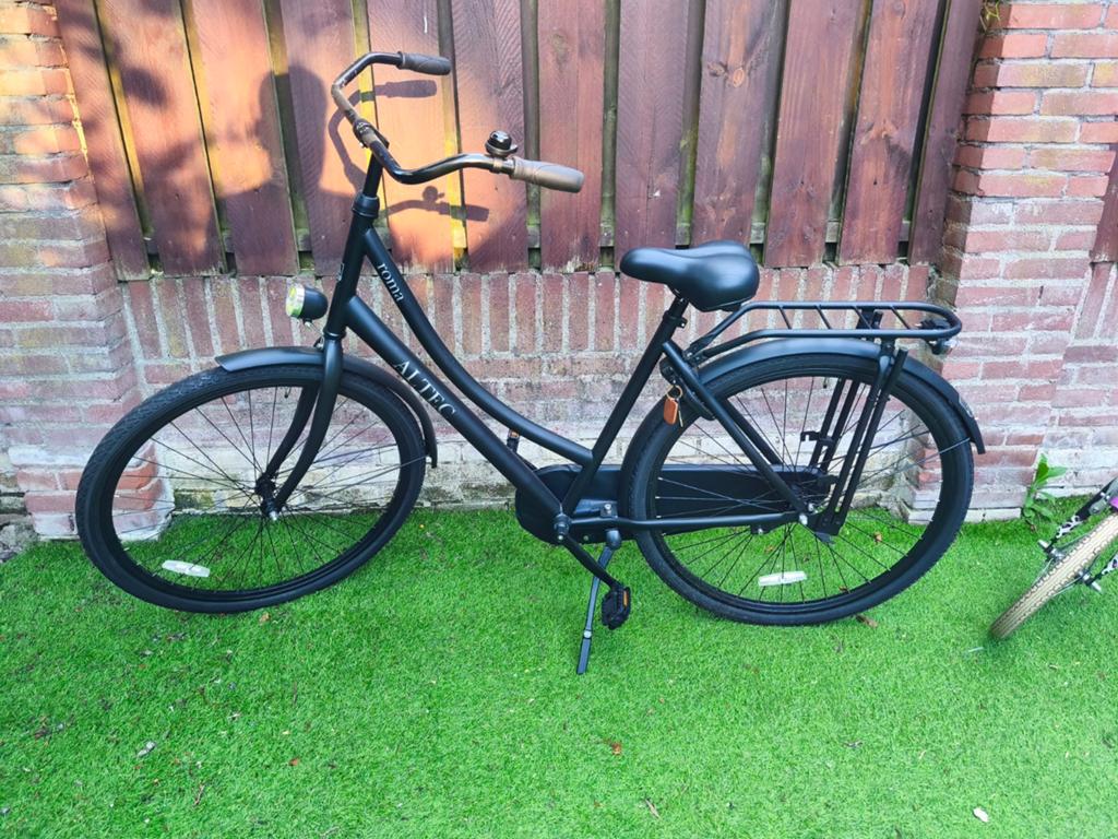 Altec Roma Damesfiets - Mat Zwart, Overige merken, Terugtraprem, Ophalen of Verzenden, 50 tot 53 cm
