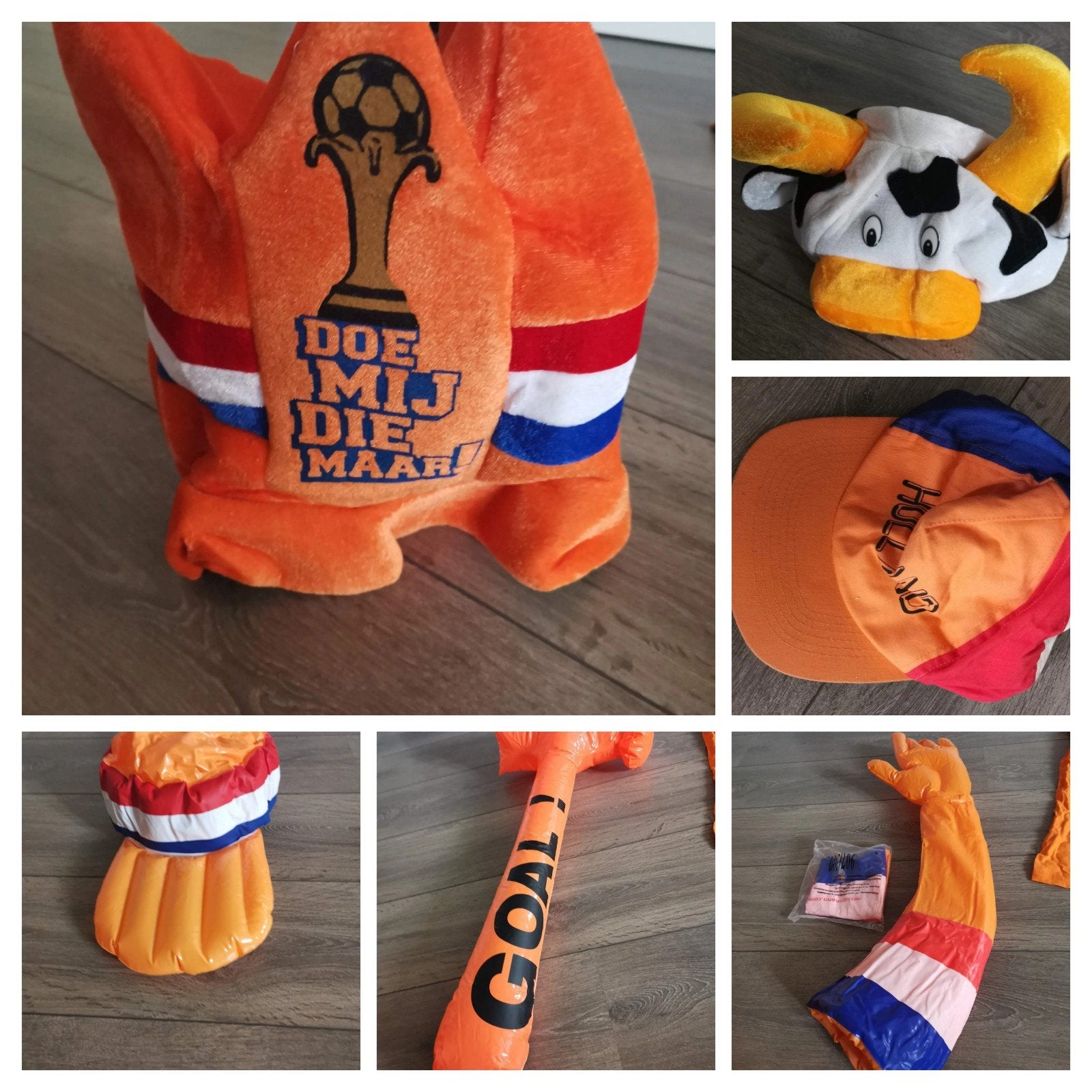 Diverse oranje artikelen  zie foto's, Ophalen of Verzenden, Nieuw, Feestartikel, Oranje of Koningsdag