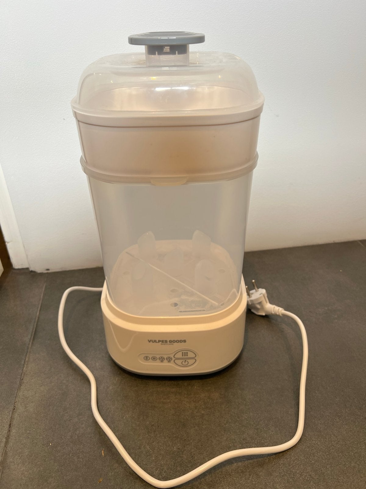 Vulpes Goods Flessensterilisator met accessoires, Ophalen of Verzenden, Gebruikt, Sterilisator, Vulpes Goods