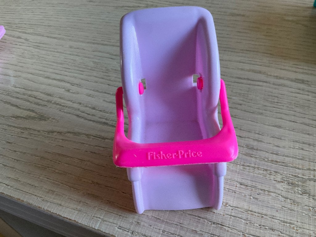Fisher price poppen kinderstoeltje, Ophalen of Verzenden, Gebruikt
