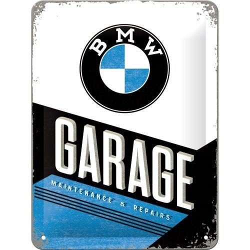 BMW Garage relief reclamebord van metaal wandbord decoratie, Ophalen of Verzenden, Nieuw, Auto's