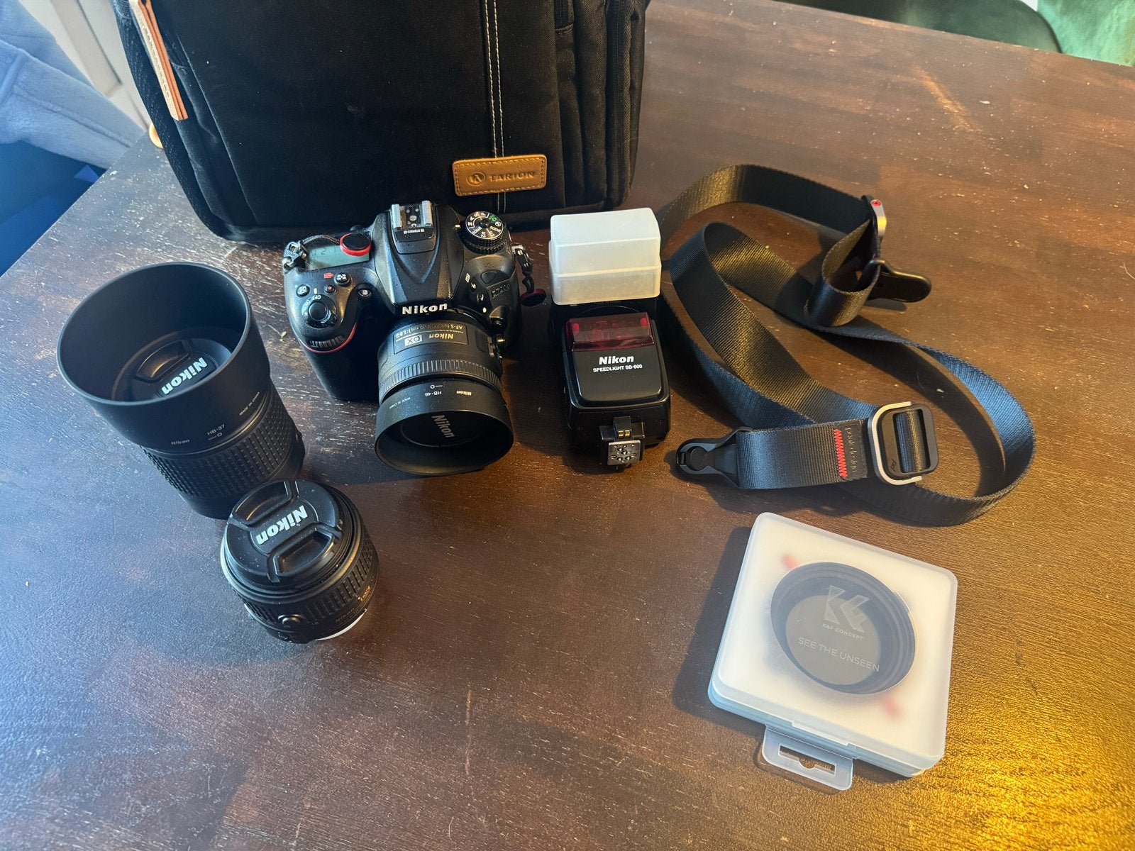 Nikon D7200 DSLR Camera Kit met 3 lenzen en accessoires, Ophalen, Gebruikt, Spiegelreflex, Beeldstabilisatie