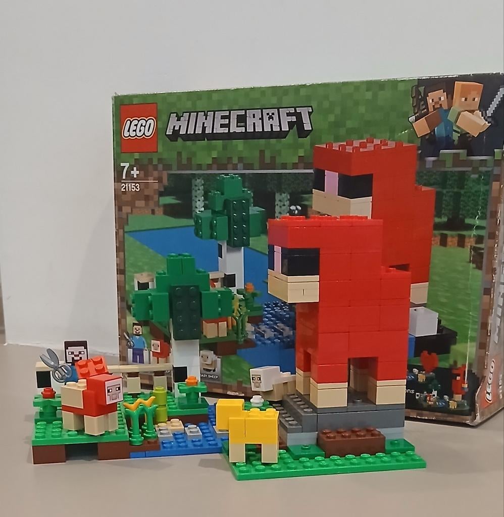 LEGO Minecraft 21153 Schapenboerderij - Complete set, Gebruikt, Minecraft, Lego, Ophalen of Verzenden