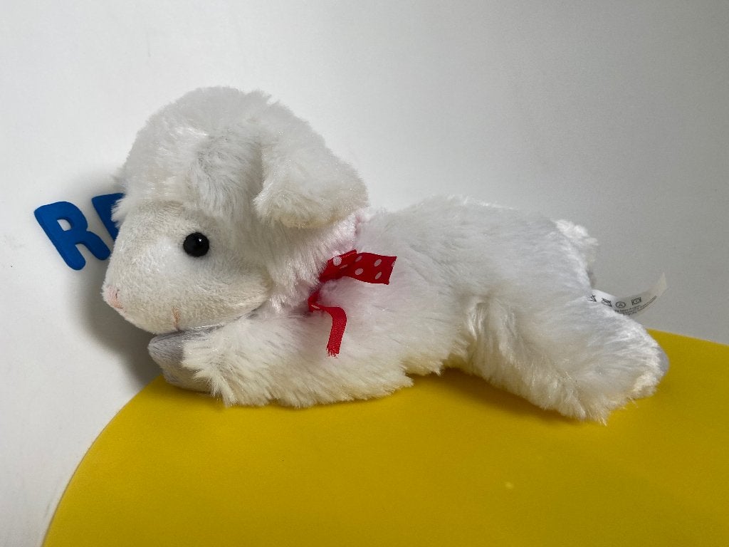 K1798 hema schaap schaapje wit met strik, Ophalen of Verzenden, Overige typen