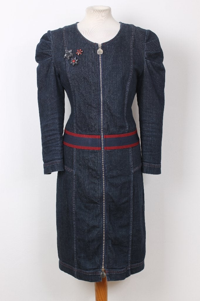 Jeans jurk van CAROLINE BISS maat M, Kleding | Dames, Jurken, Maat 38/40 (M), Blauw, Ophalen of Verzenden, Zo goed als nieuw