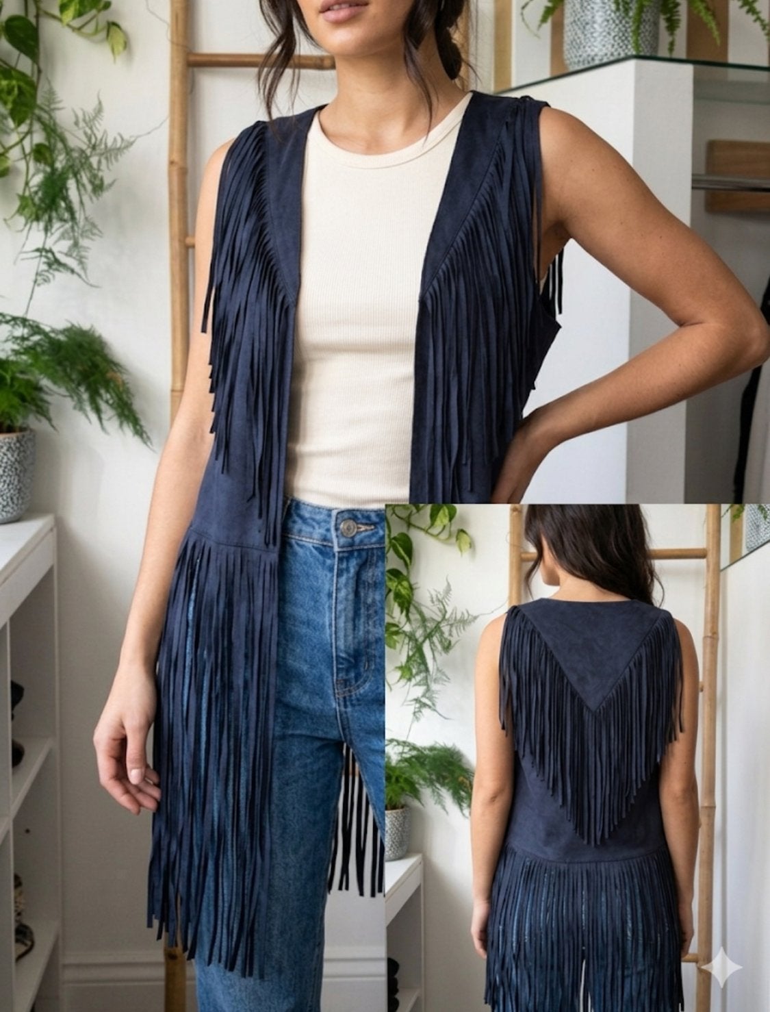 ONLY Franje Vest - Zwart Suede Look gilet, Ophalen of Verzenden, Zo goed als nieuw