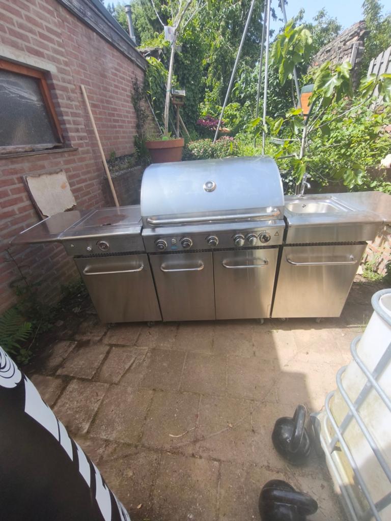 Gasbarbecue buitenkeuken RVS, Ophalen, Gas