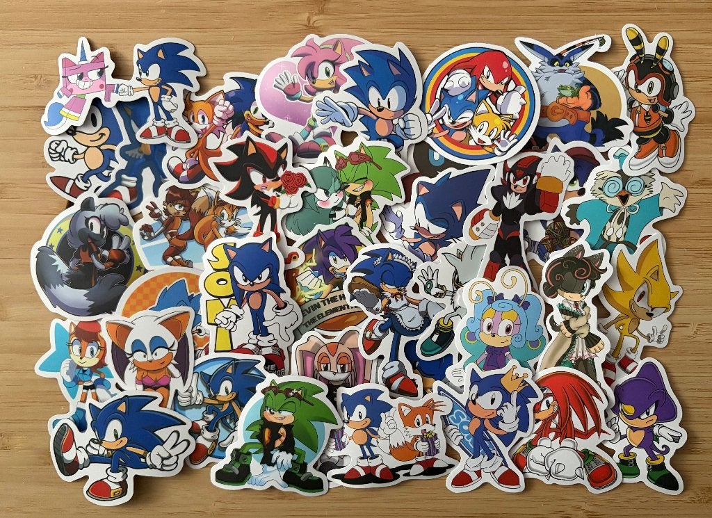Sonic the Hedgehog game stickers, Verzenden, Nieuw