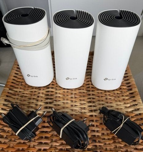 Set van 3 wifi versterkers TP-Link Deco M4 - compleet, Ophalen of Verzenden, Gebruikt, TP-Link Deco