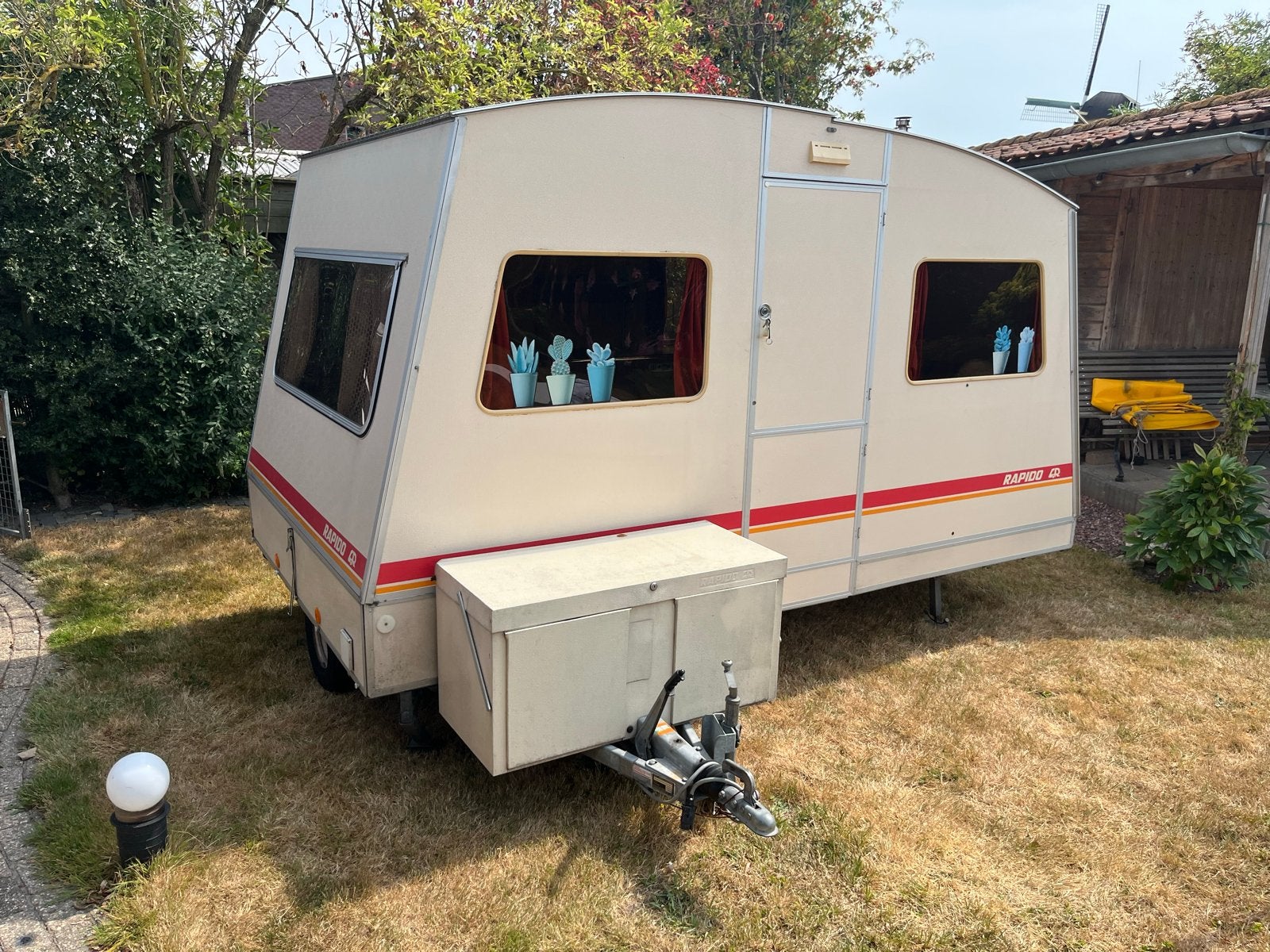 Rapido Export Matic vouwcaravan met voortent, Beige, Tot en met 3, Aanwezig, Ophalen