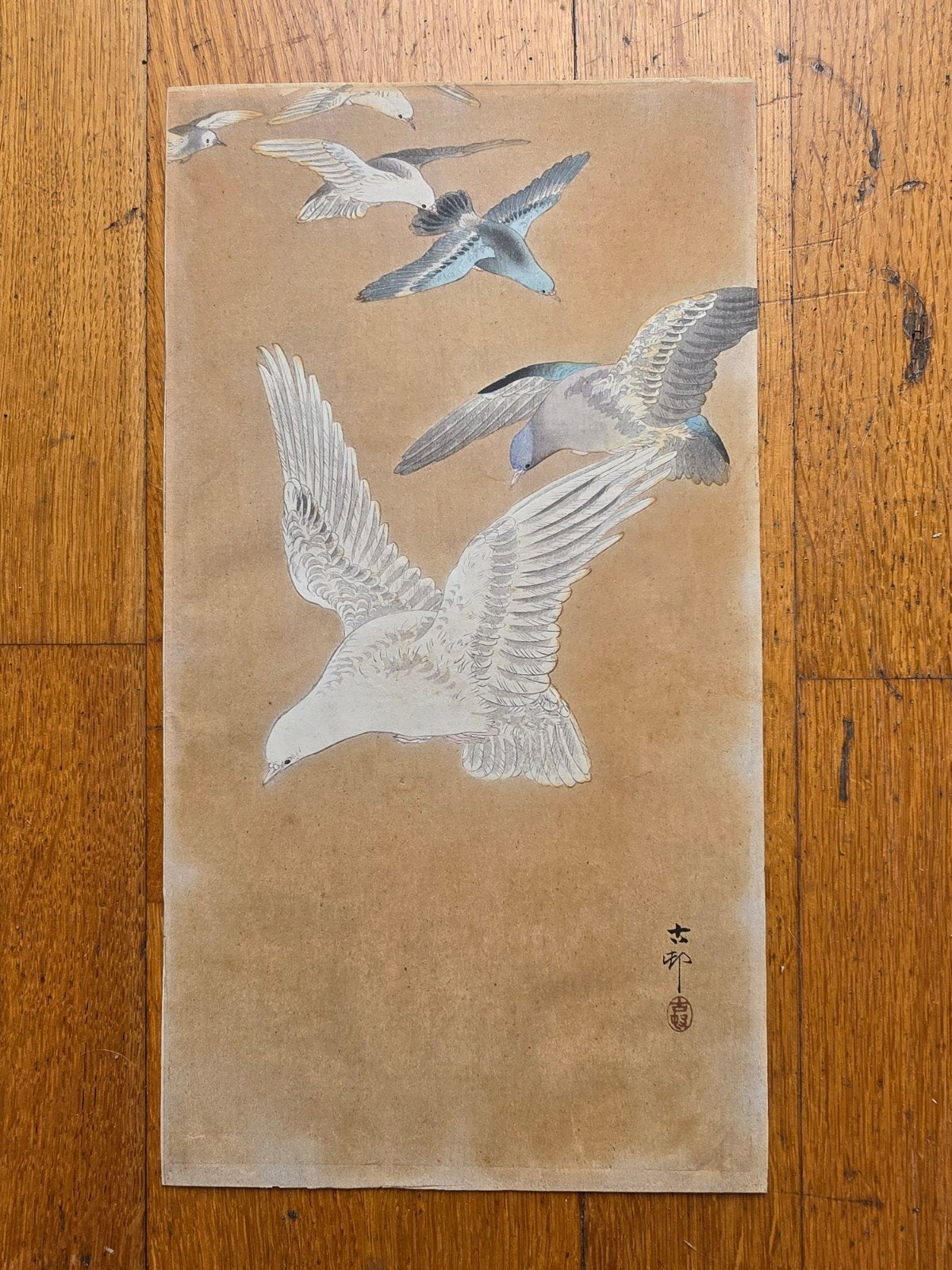 Ohara Koson japanse prent houtsnede 1910-1920, Ophalen