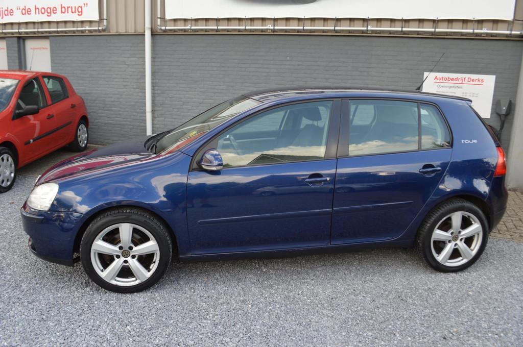 Volkswagen Golf 1.6 FSI Tour 2007 Airco Navi Sport APK 5Drs, Auto's, Volkswagen, Voorwielaandrijving, Gebruikt, 4 cilinders, Blauw