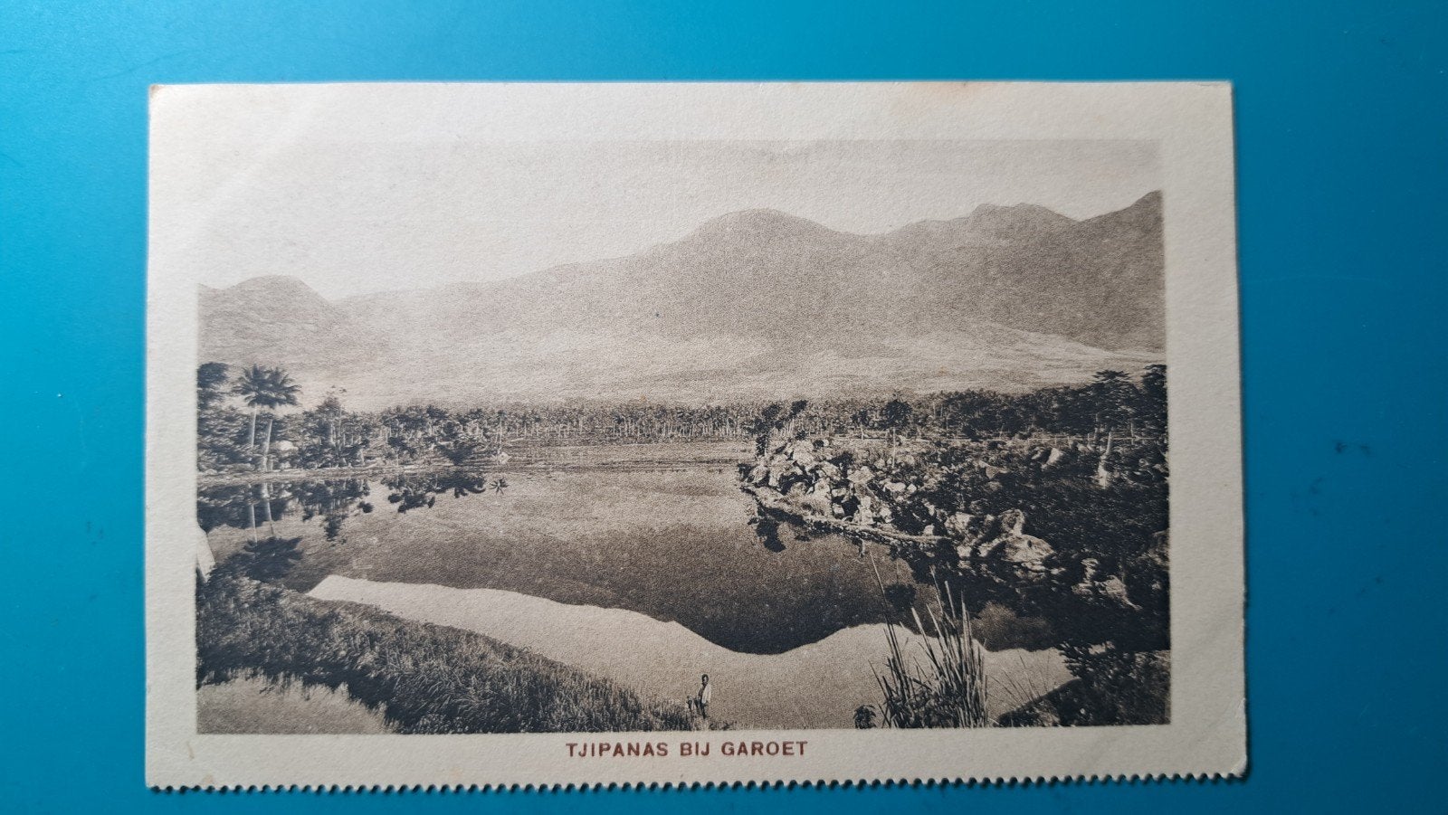 Nederlands Indië,  Tjipanas bij Garoet, Ophalen of Verzenden, Voor 1920, Ongelopen, Buiten Europa