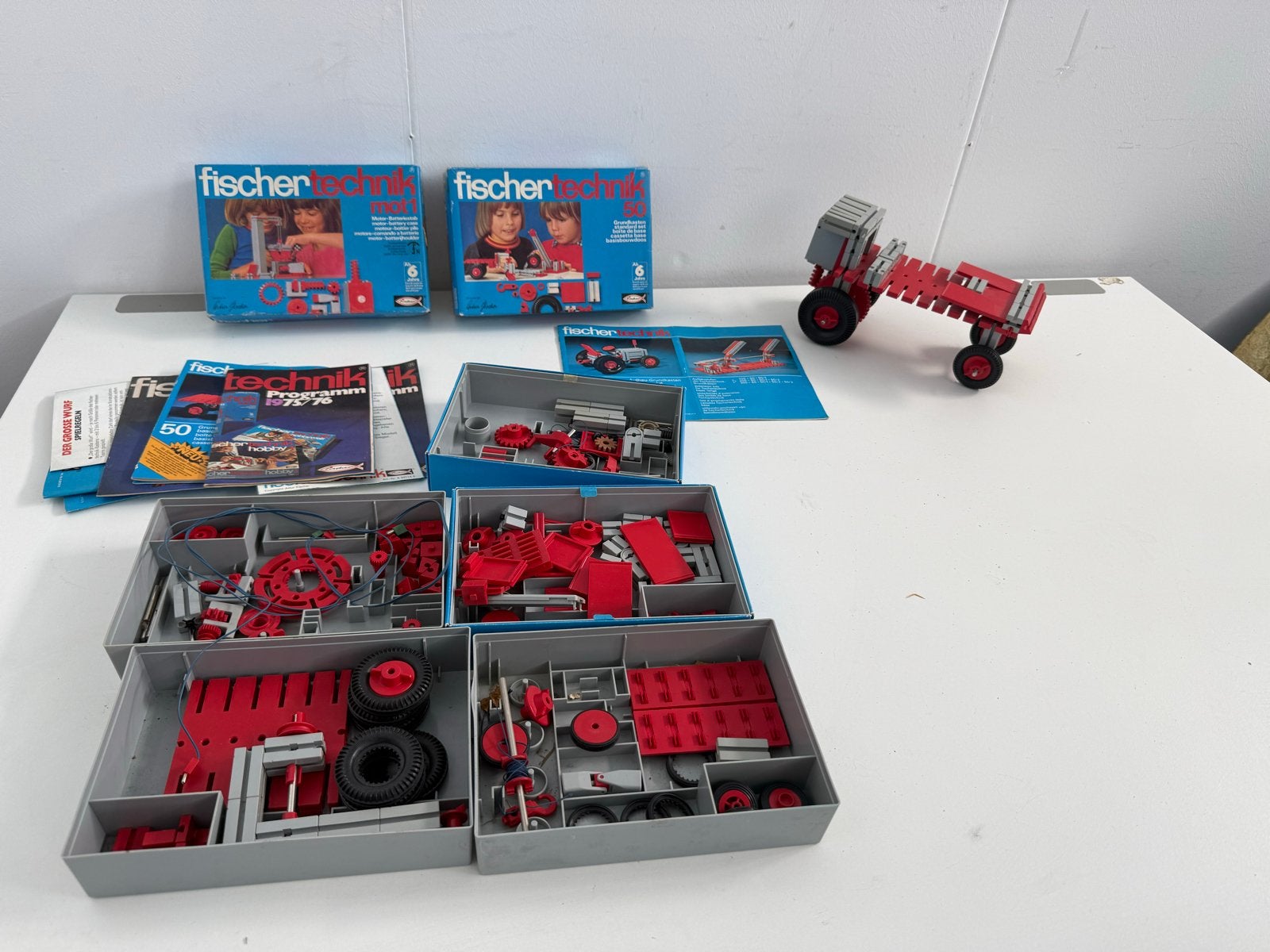 Vintage Fischertechnik Bouwdozen met Handleidingen, Gebruikt, ., ., .