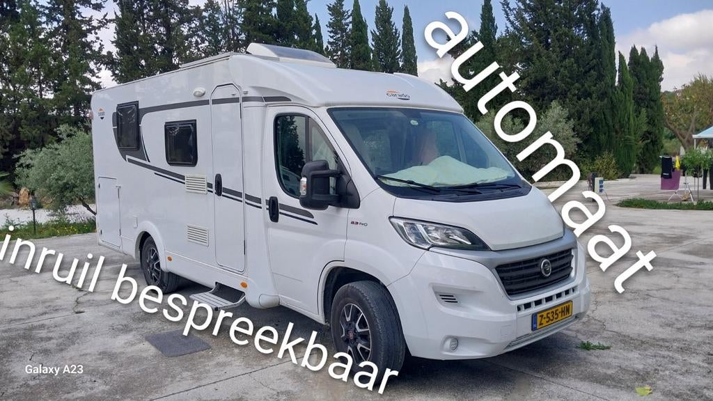 Carado (Hymer)  V339 Automaat,2021, met queensbed, 41.000 km, Caravans en Kamperen, Automaat, Chemisch toilet, Buitenlamp, Fiat