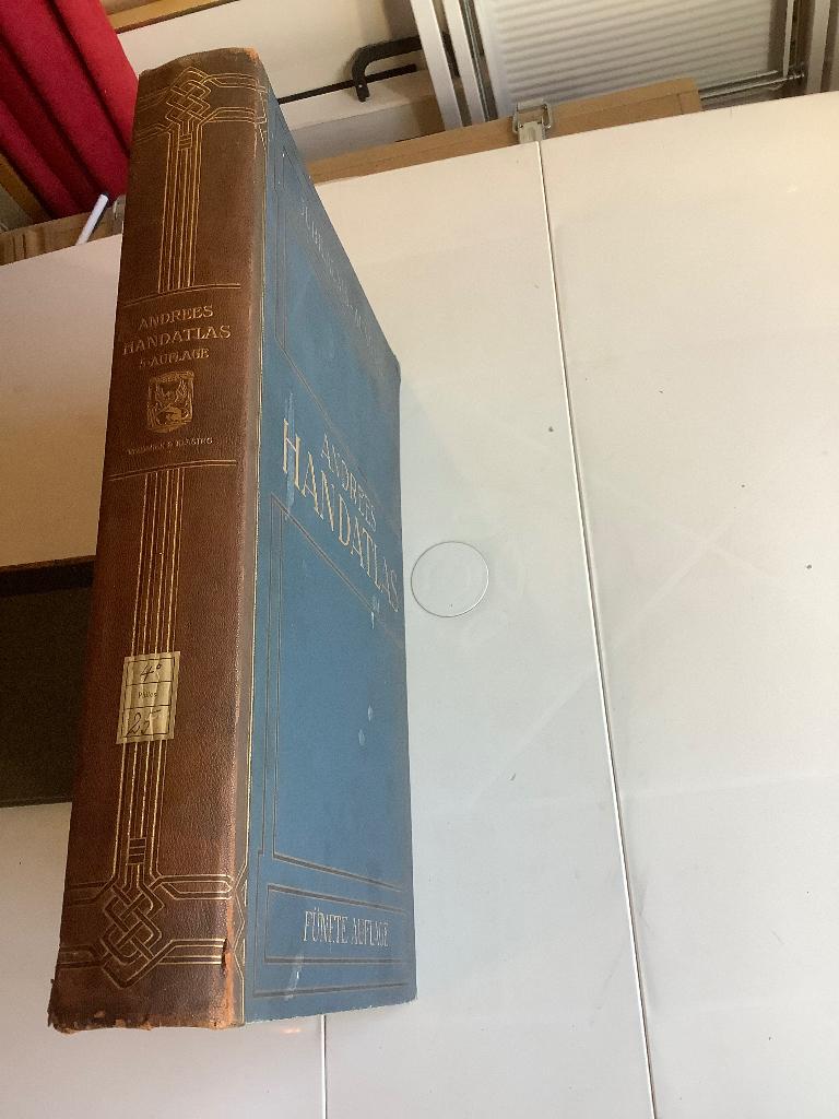 Atlassen, Andrees Handatlas , 1910, Boeken, Ophalen of Verzenden, 19e eeuw, Gelezen, Overige gebieden