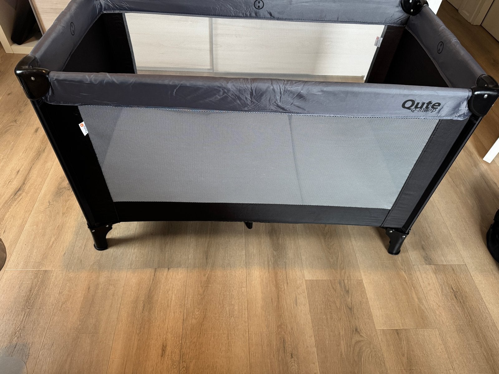 Qute Q-sleep campingbedje met matras en aerosleep, 70 tot 85 cm, Zo goed als nieuw, Matras, 140 tot 160 cm