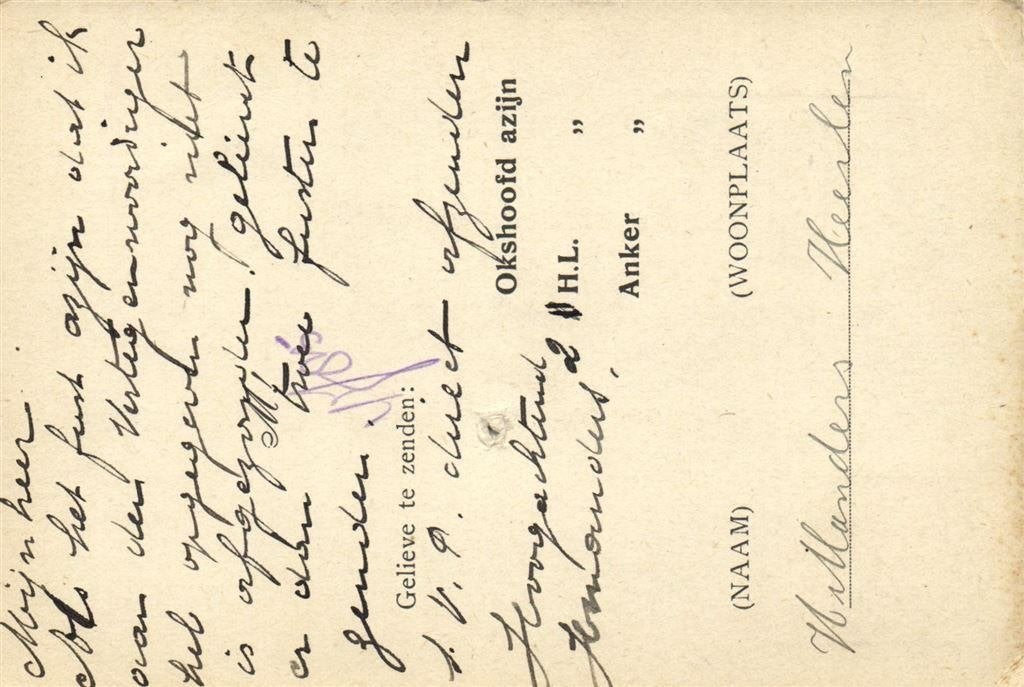 H. Manders, Heerlen - 08.1921 - briefkaart, Ophalen of Verzenden, Briefkaart