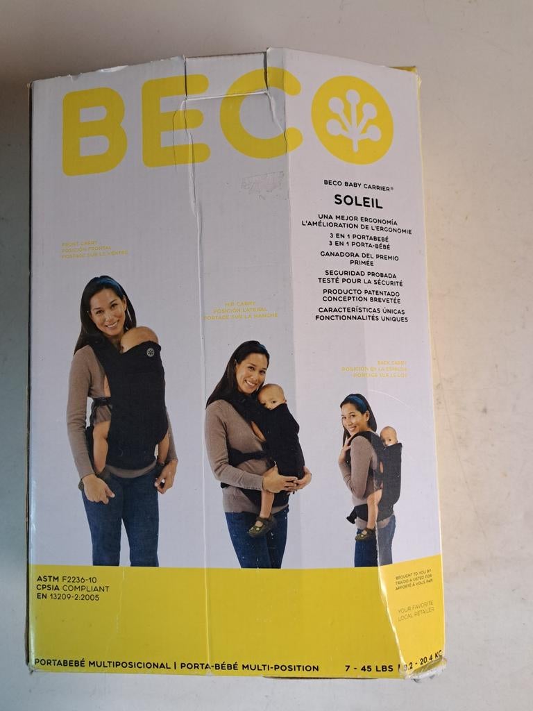 BECO Baby Drager Soleil - Ergonomische Draagzak 3-20 kg, Kinderen en Baby's, Babydragers en Draagdoeken, Ophalen of Verzenden