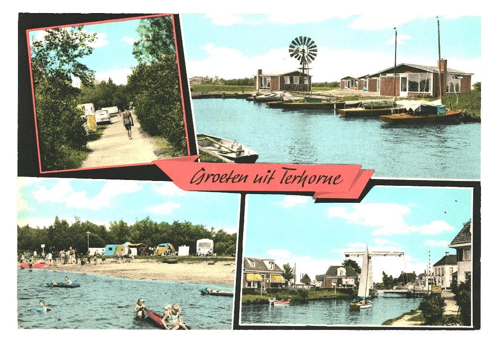 984082 Terhorne jr 70 Friesland Gelopen met Postzegel, Verzamelen, Ophalen of Verzenden, 1960 tot 1980, Gelopen, Friesland