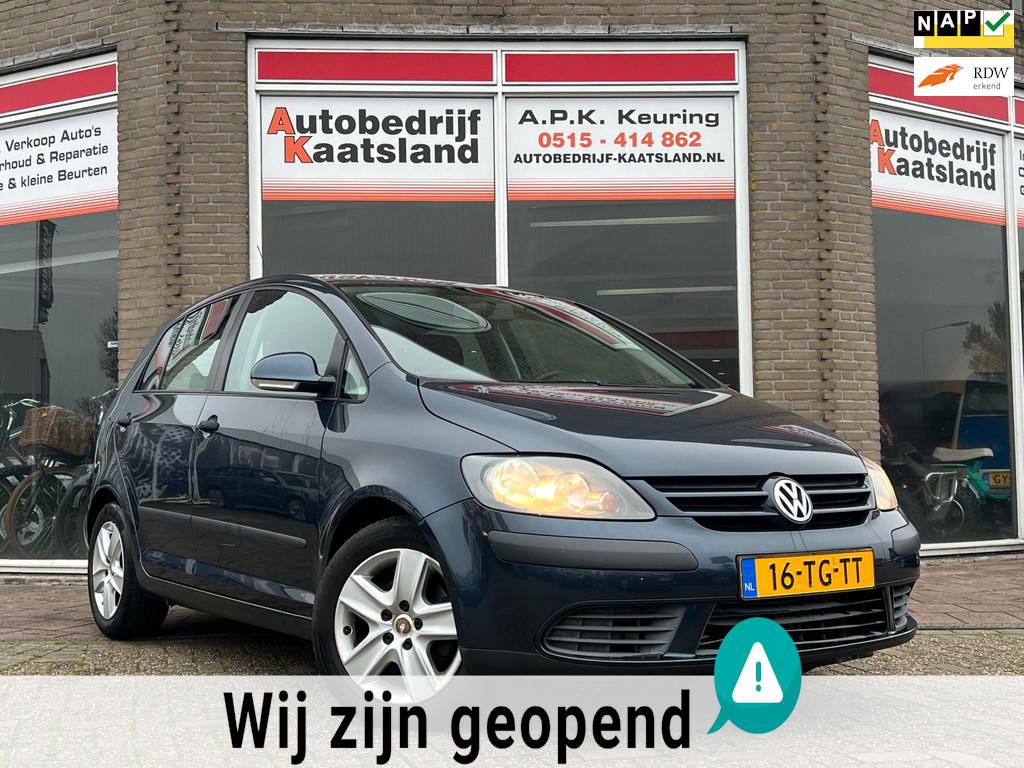 Volkswagen Golf Plus 1.6 FSI Optive 6 Bak - Clima - Cruise, Stof, Gebruikt, Zwart, 4 cilinders